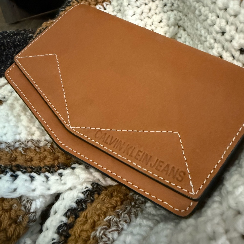 Calvin Klein Jeans Brown Leather Wallet